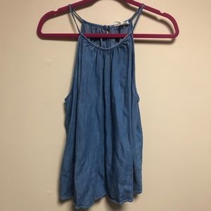 chambray tank top